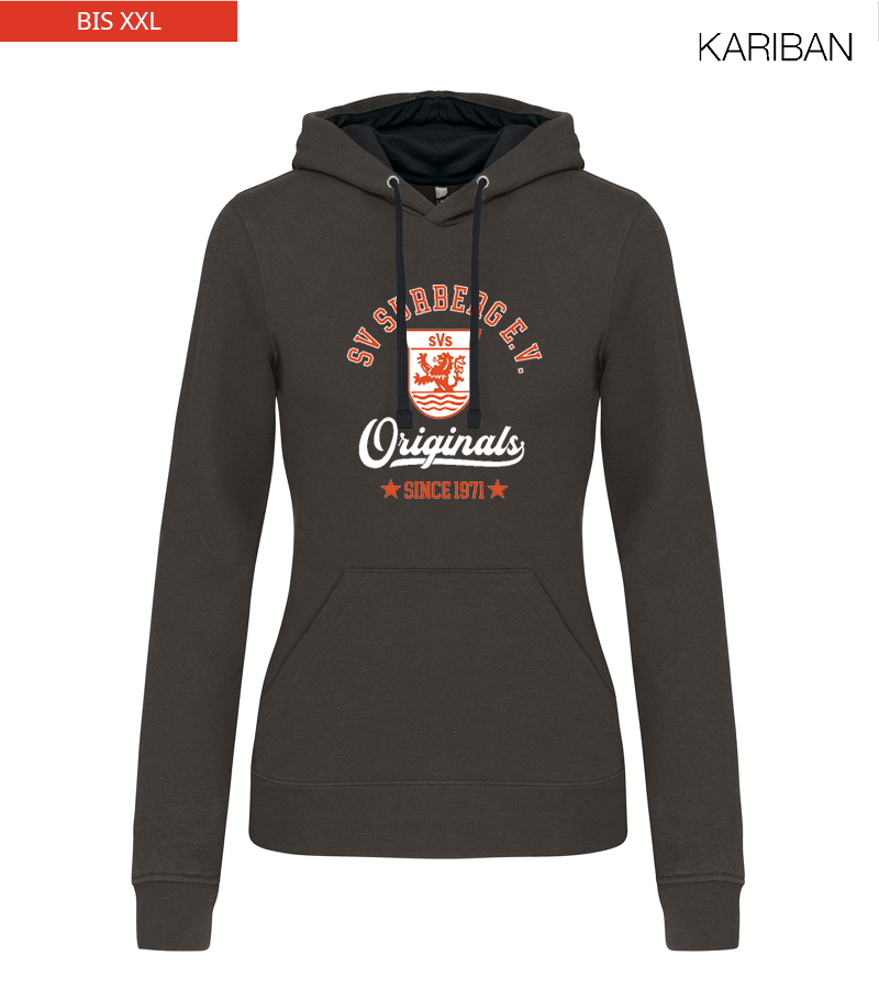 Kariban Damen Hoodie Dark Grey Black "Jacob"